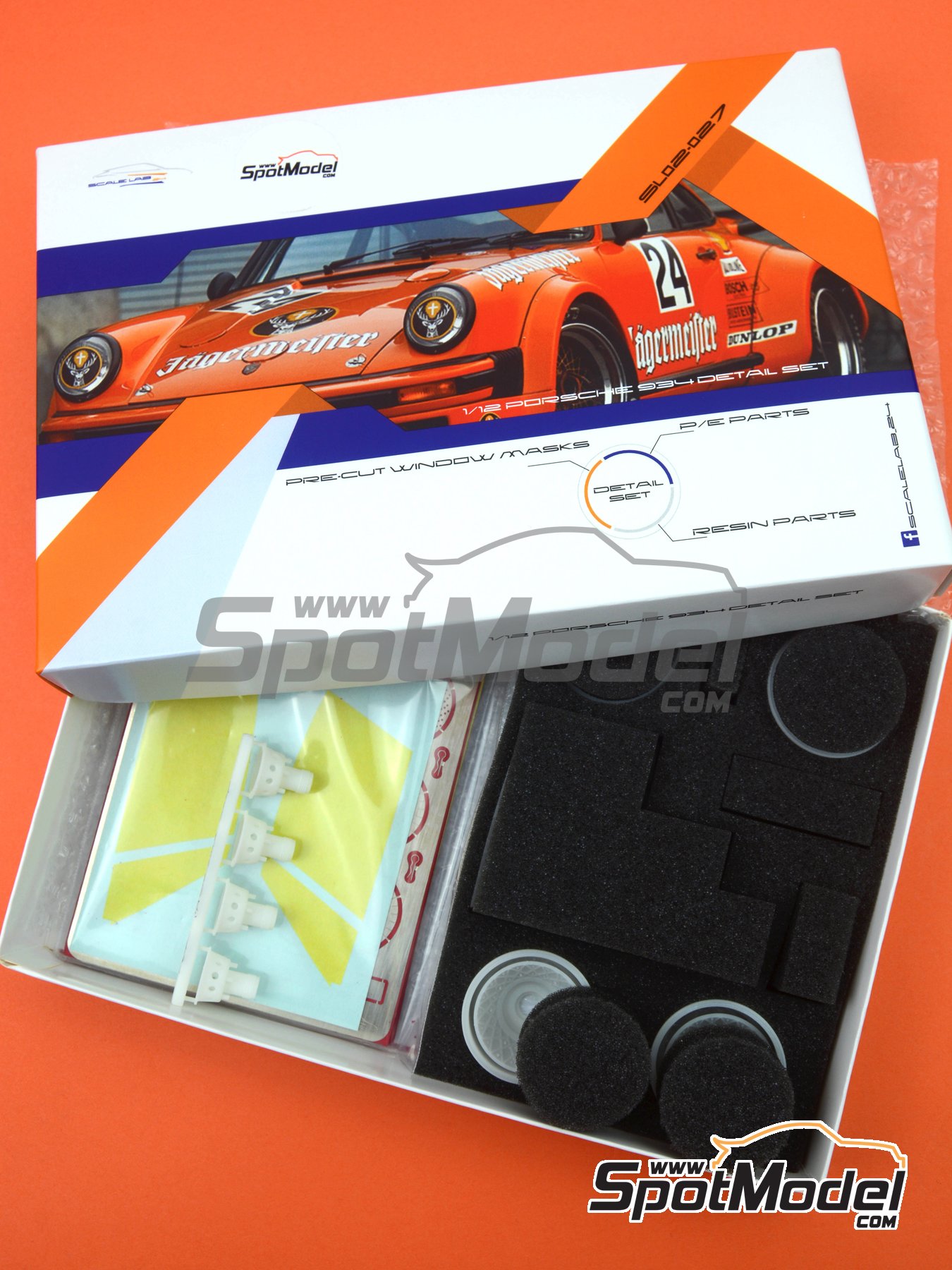 ScaleLab 24 SL02-027: Detail up set 1/12 scale - Porsche 934 ScaleLab 24 SL02-027: Detail up set 1/12 scale - Porsche 934